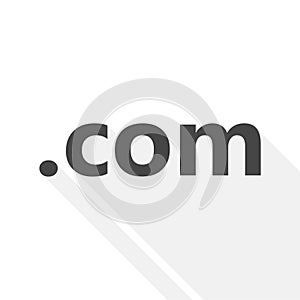 Domain COM sign icon. Top-level internet domain