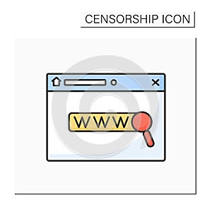 Domain name color icon