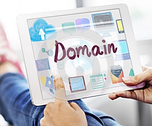 Domain Name Internet Online Network Connection Concept