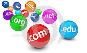 Domain Name Website Concept
