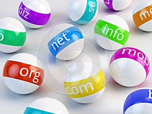 Domain names - internet concept