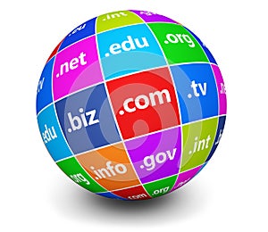 Domain Names Sign Web Globe
