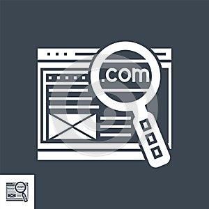 Domain Vector Glyph Icon