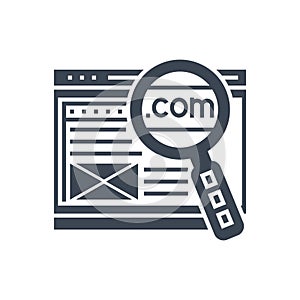 Domain Vector Glyph Icon