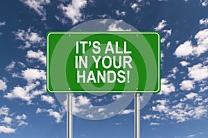 It is all in your hands illustration