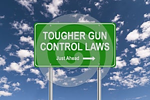 Tougher gun control laws sign