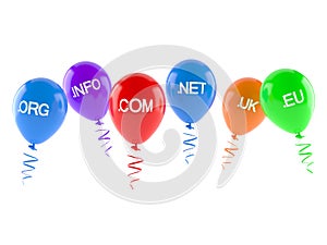 Domains with balloons