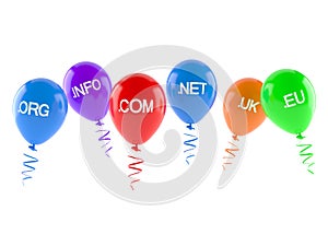 Domains with balloons photo