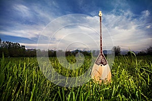 Dombra kazakh instrument