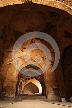 Dome and arches at Golkonda Fort, Hyderabad