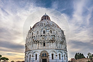 Dome Baptistery Cathedral Pisa Italy