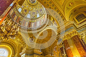 Dome Basilica Arch Saint Stephens Cathedral Budapest Hungary