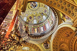 Dome Basilica Arch Saint Stephens Cathedral Budapest Hungary