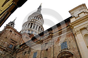 Dome and basilica of San Gaudenzio. The dome, symbol of the city of Novara, was designed by the architect Alessandro Antonelli