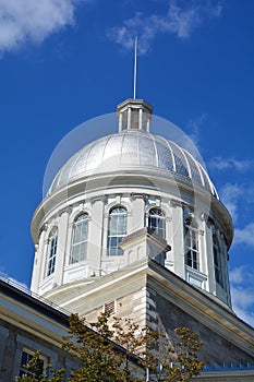 Dome of Bonsecours Market in Old Montreal,