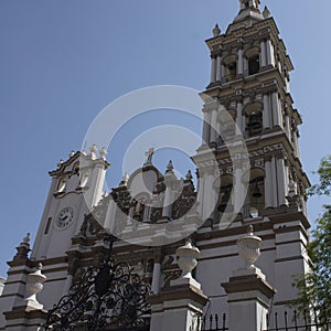 Dome of the Building of the Catholic Church Cathedral of the City of Monterrey, Nuevo Leon