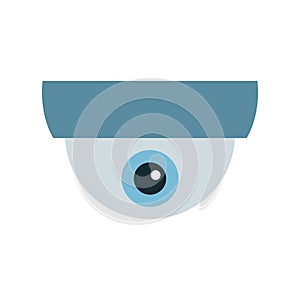 Dome camera icon. CCTV, security ceiling video camera, surveillance.