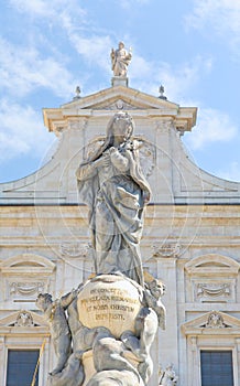 The Dome Cathedral in City Center of Salzburg