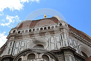 Dome of Cathedral designed by architect Brunelleschi and the big