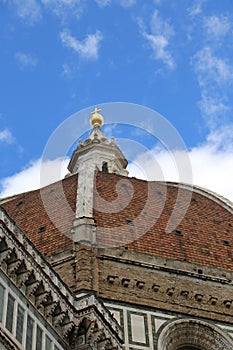 dome of the Cathedral and the great golden sphere on top that on