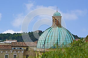 Dome of Cathedral sunset Ancona Italy