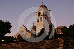 Dome of Cathedral sunset Ancona Italy