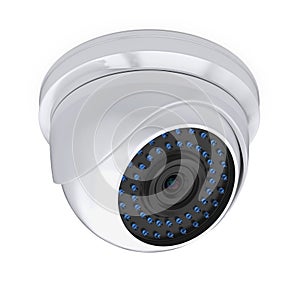 Dome CCTV Security Camera Isolated