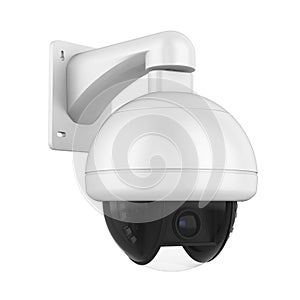 Dome CCTV Security Camera Isolated