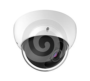 Dome CCTV Security Camera Isolated