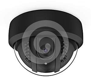Dome CCTV Security Camera Isolated