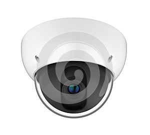 Dome CCTV Security Camera Isolated photo