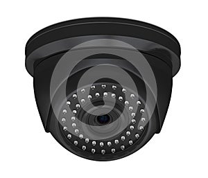 Dome CCTV Security Camera Isolated