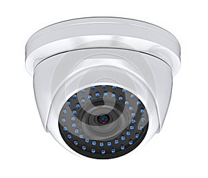 Dome CCTV Security Camera Isolated