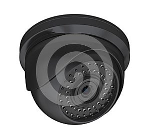 Dome CCTV Security Camera Isolated