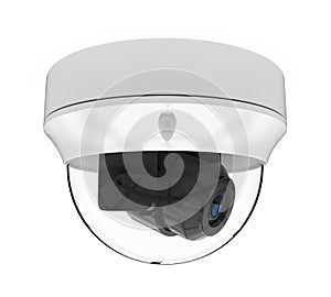 Dome CCTV Security Camera Isolated