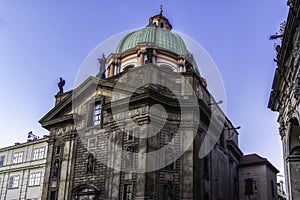 The Dome of Charles Bridge Museum in Prague, Czech Republic