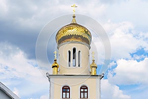 Dome of the church. Background with selective focus and copy space