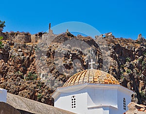 Dome of the Church of Christ in Chains, Monemvasia, Greece
