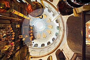 Dome in the church of the Holy Sepulchre