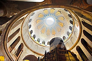 Dome in the church of the Holy Sepulchre