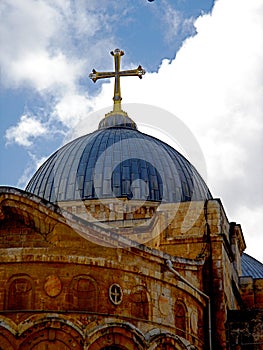 Dome of The Church of the Holy Sepulchre in Jerusalem