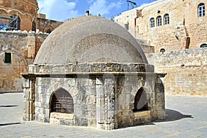 Dome on the Church of the Holy Sepulchre in Jerusalem, Israel