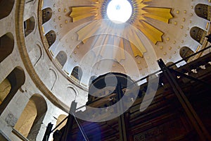 Dome of the Church of the Holy Sepulchre in Jerusalem, Israel