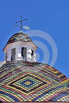 Dome of the church of San Michele, Alghero, Sardinia, Italy photo