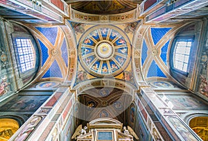 The dome of the Church of Sant`Agostino in Rome, Italy. photo