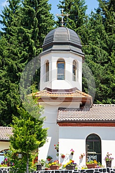 The dome of the church of St. Panteleimon in the Bulgarian monastery in the Rhodopes