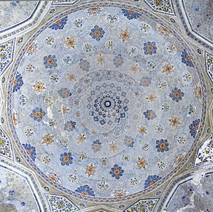 Dome decoration of Kok Gumbaz mosque, Uzbekistan