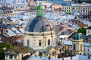 The Dome of Dominican church and monastery in Lviv