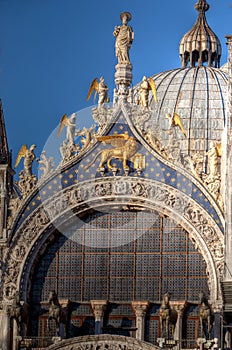 Dome, facade San Marco Basilica, Venice, Italy