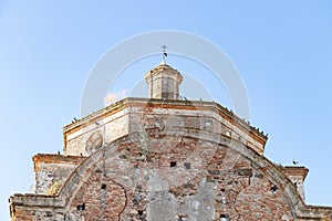 Dome of former convent of Santa Catalina, popularly known as La Campana the bell, actually in restoration, in the village of